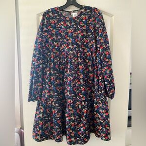 Gap Black Floral Maternity Dress / Size Medium / EUC